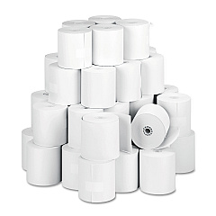 Iconex Impact Bond Paper Rolls, 3" x 150 ft, White, 50/Carton (90742238)