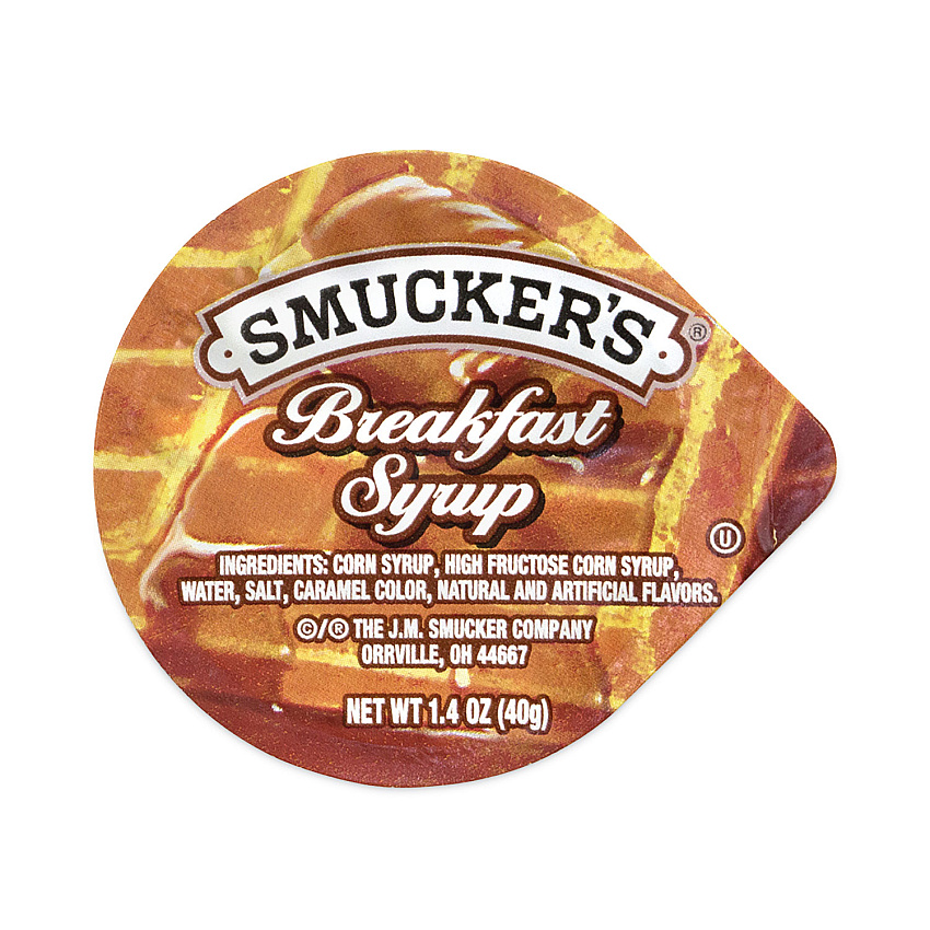 Smucker's Breakfast Syrup Single Serve Packs, 1.4 oz Mini-Tub, 100/Box (30700029)