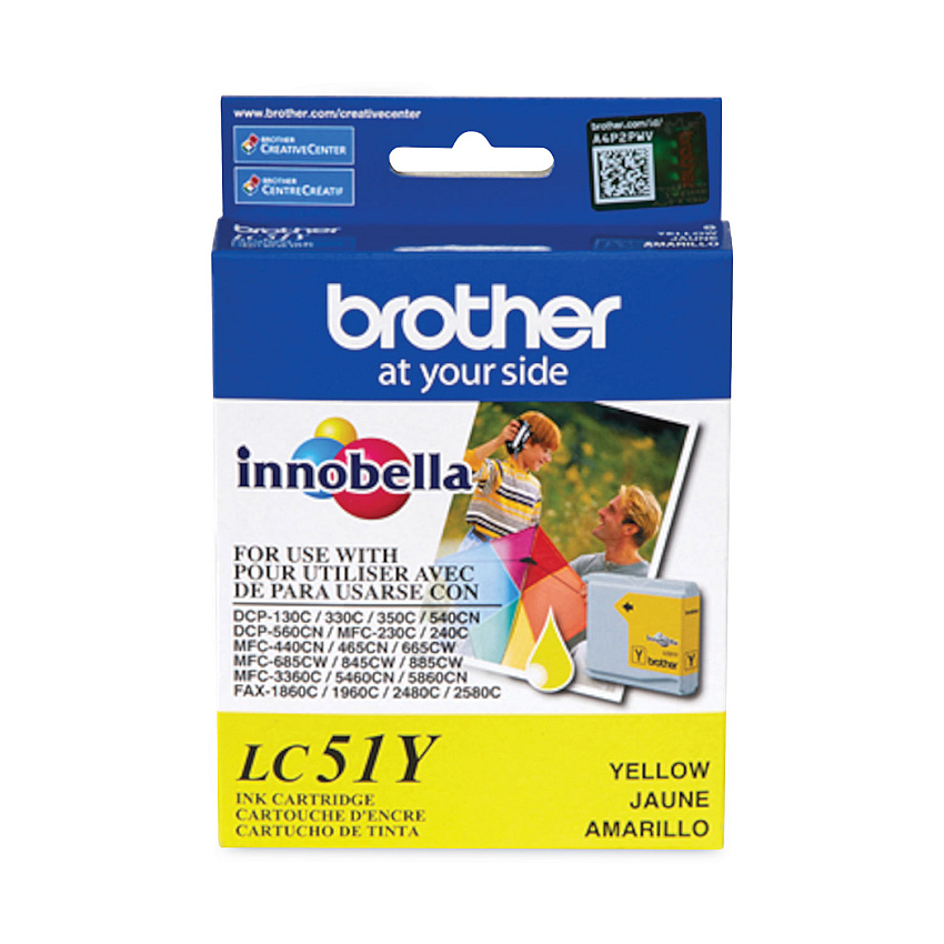 Brother LC51Y Yellow Ink Cartridge