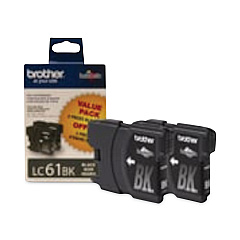 Brother LC612PKS Black Ink Cartridge Twin Pack