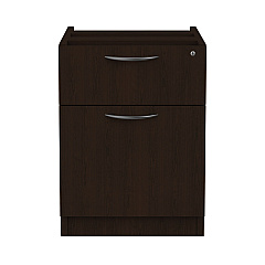 Alera Valencia Series Hanging Pedestal File, Left/Right, 2-Drawers: Box/File, Legal/Letter, Espresso, 15.63" x 20.5" x 19.25" (ALEVA552222ES)