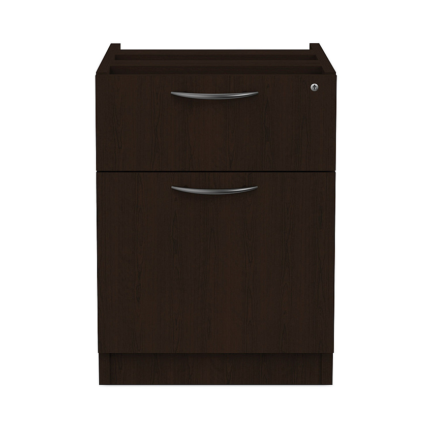 Alera Valencia Series Hanging Pedestal File, Left/Right, 2-Drawers: Box/File, Legal/Letter, Espresso, 15.63" x 20.5" x 19.25" (ALEVA552222ES)