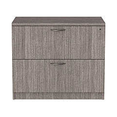 Alera Valencia Series Lateral File, 2 Legal/Letter-Size File Drawers, Gray, 34" x 22.75" x 29.5" (ALEVA513622GY)