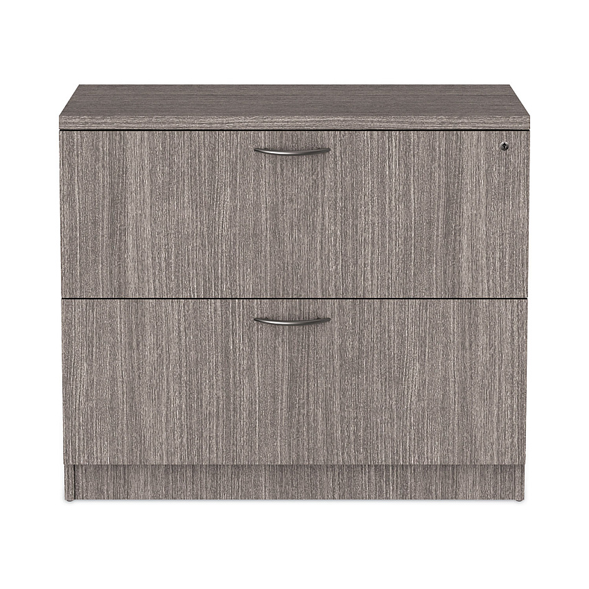 Alera Valencia Series Lateral File, 2 Legal/Letter-Size File Drawers, Gray, 34" x 22.75" x 29.5" (ALEVA513622GY)