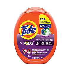 Tide Pods, Spring Meadow, 112 Pods/Tub, 4 Tubs/Carton (03250)