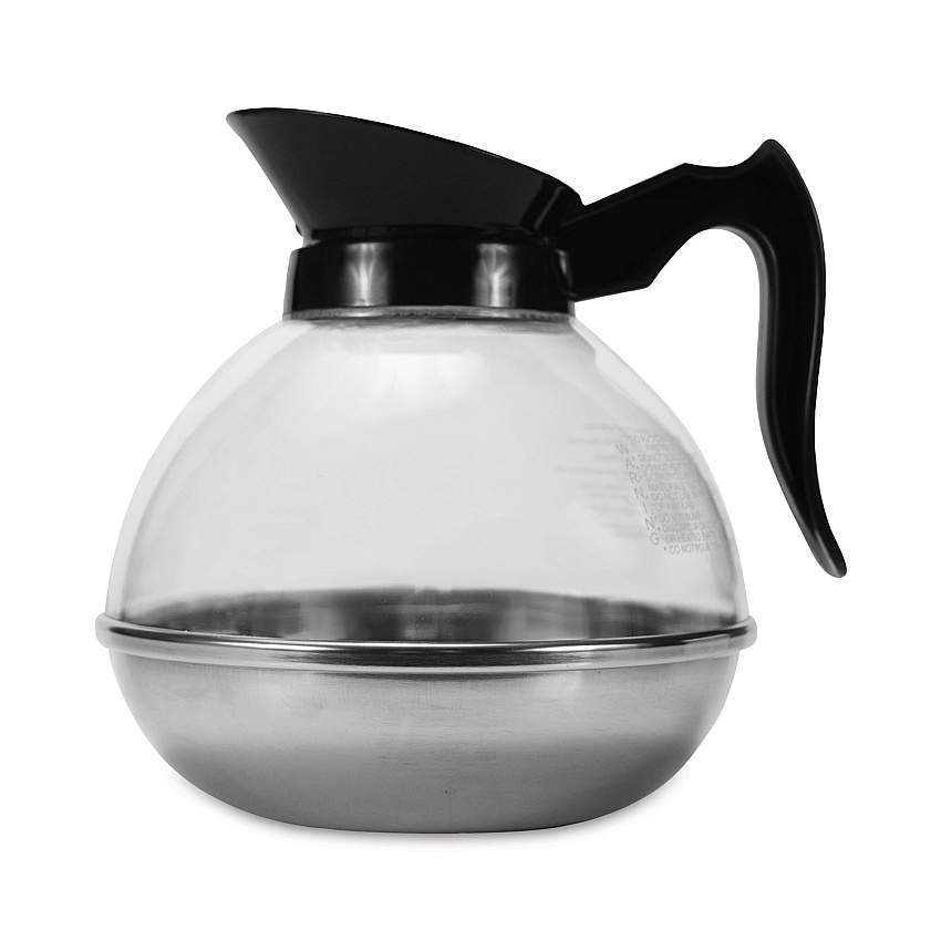 Coffee Pro Unbreakable Regular Coffee Decanter, 12-Cup, Stainless Steel/Polycarbonate (CPU12)