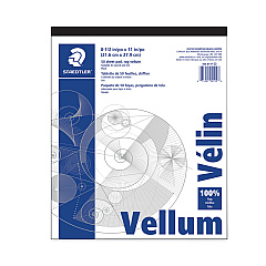 Staedtler Mars Translucent Vellum Art and Drafting Paper, 16 lb Bristol Weight, 8.5 x 11, 50/Pad (946811P)