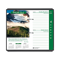 House of Doolittle Earthscapes Desk Calendar Refill, Nature Photography, 3.5 x 6, White/Multicolor Sheets, 2023 (417)