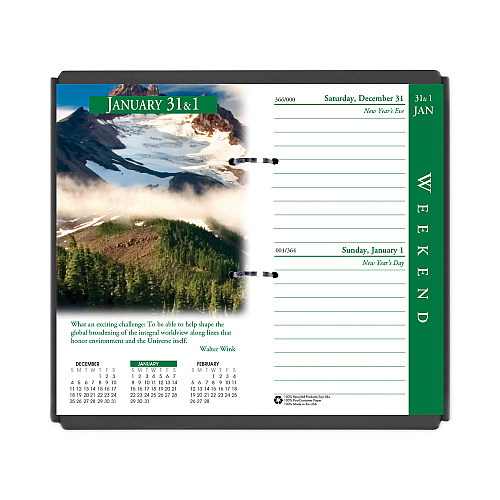 House of Doolittle Earthscapes Desk Calendar Refill, Nature Photography, 3.5 x 6, White/Multicolor Sheets, 2023 (417)