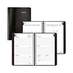 Blueline Academic Weekly/Monthly Planner, 8 x 5, Black Cover, 13-Month (Jul to Aug): 2022 to 2023 (CA101BLK)