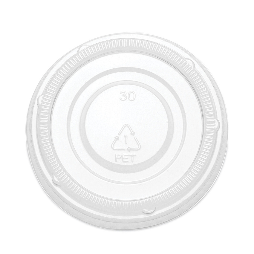 SupplyCaddy Portion Cup Lids, Fits 2 oz Portion Cups, Clear, 2,500/Carton (005L2C)