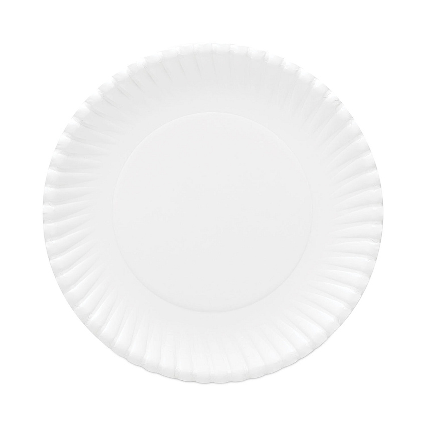 AJM Packaging Corporation Gold Label Coated Paper Plates, 9" dia, White, 120/Pack, 8 Packs/Carton (OH9AJBXWH)