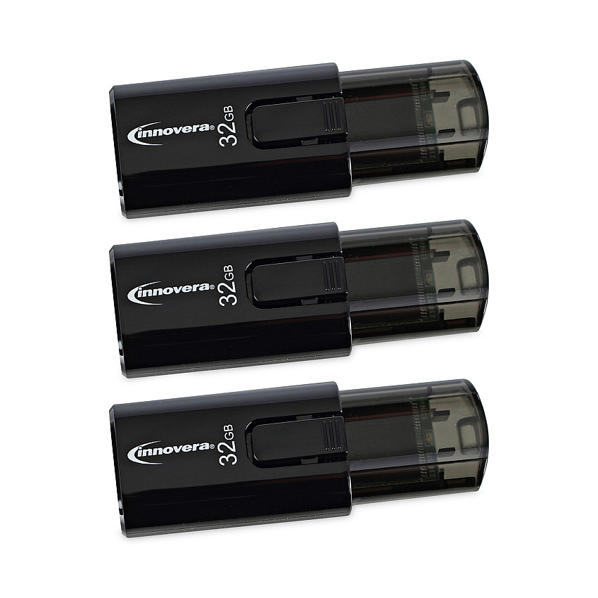 Innovera Usb 3.0 Flash Drive, 32 Gb, 3/pack