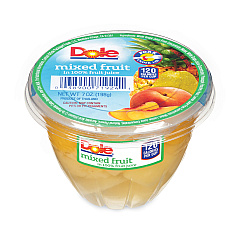 Dole Mixed Fruit in 100% Fruit Juice Cups, Peaches/Pears/Pineapple, 7 oz Cup, 12/Box (20902549)