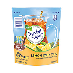 Crystal Light Flavored Drink Mix Pitcher Packs, Iced Tea, 0.14 oz Packets, 16 Packets/Pouch (22000553)