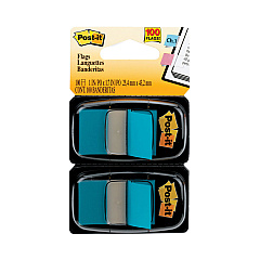 Post-it Flags Standard Page Flags in Dispenser, Blue, 50 Flags/Dispenser, 2 Dispensers/Pack (680BE2)
