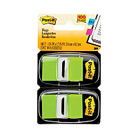 Post-it Flags Standard Page Flags in Dispenser, Bright Green, 100 Flags/Dispenser (680BG2)