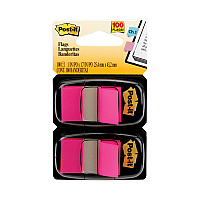 Post-it Flags Standard Page Flags in Dispenser, Bright Pink, 100 Flags/Dispenser (680BP2)