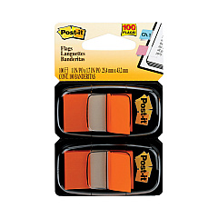 Post-it Flags Standard Page Flags in Dispenser, Orange, 50 Flags/Dispenser, 2 Dispensers/Pack (680OE2)