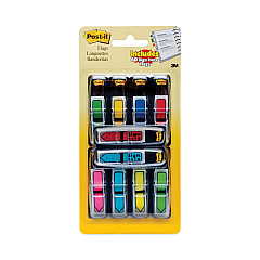 Post-it Flags Arrow 0.5" Page Flags, Assorted Primary/Brights, 252/Pack (684VAD2)