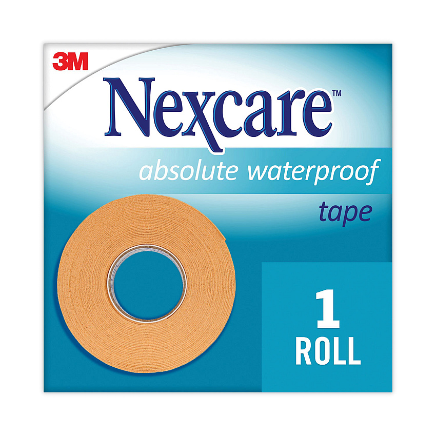 3M Nexcare Absolute Waterproof First Aid Tape, Foam, 1 x 180 (731)