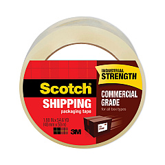 Scotch 3750 Commercial Grade Packaging Tape with ST-181 Pistol-Grip Dispenser, 3" Core, 1.88" x 54.6 yds, Clear, 36/Carton (3750CS36ST)