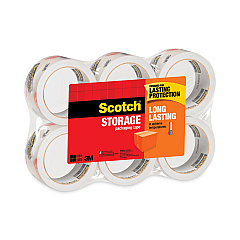 Scotch Storage Tape, 3" Core, 1.88" x 54.6 yds, Clear, 6/Pack (36506)