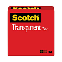 Scotch Transparent Tape, 3" Core, 1" x 72 yds, Transparent (60012592)
