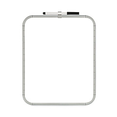 MasterVision Magnetic Dry Erase Board, 11 x 14, White Plastic Frame (CLK020303)