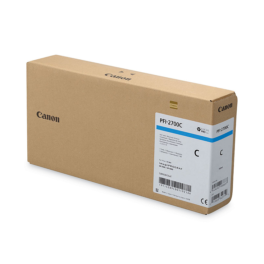 Canon PFI-2700C Cyan Ink Cartridge (5289C001AA)