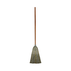 Boardwalk Warehouse Broom, Yucca Corn Fiber Bristles, 56" Overalll Length, Natural, 12/Carton (BWK932YCT)
