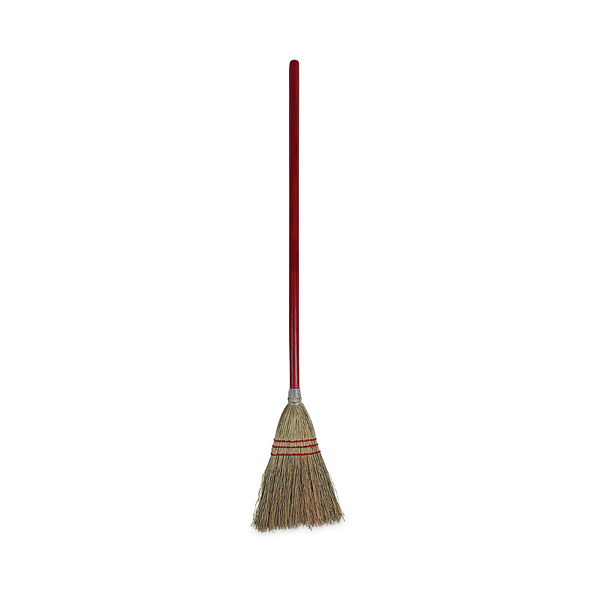 Boardwalk Corn Fiber Lobby/Toy Broom, Corn Fiber Bristles, 39" Overall Length, Red (BWK951TEA)