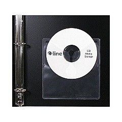 C-Line Self-Adhesive CD Holder, 5 1/3 x 5 2/3, 10/PK (70568)