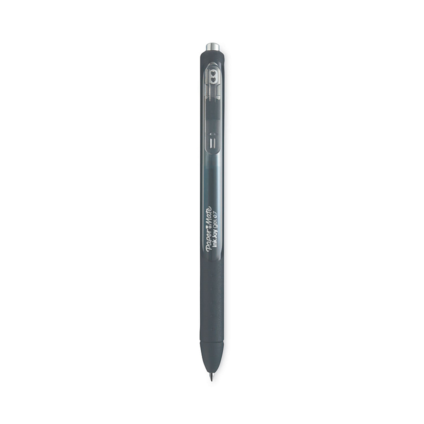 Paper Mate InkJoy Gel Pen, Retractable, Medium 0.7 mm, Black Ink, Black Barrel, 3/Pack (1951637)
