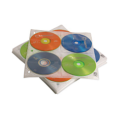 Case Logic Two-Sided CD Storage Sleeves for Ring Binder, 8 Disc Capacity, Clear, 25 Sleeves (3200366)