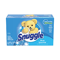Snuggle Fabric Softener Sheets, Fresh Scent, 120 Sheets/Box, 6 Boxes/Carton (45115)