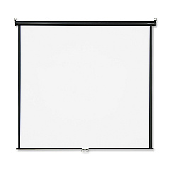 Quartet Wall or Ceiling Projection Screen, 70 x 70, White Matte Finish (670S)