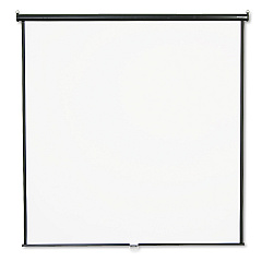 Quartet Wall or Ceiling Projection Screen, 84 x 84, White Matte Finish (684S)
