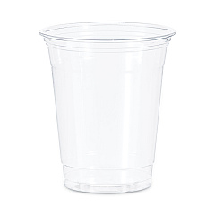 Dart Ultra Clear PET Cups, 12 oz to 14 oz, Practical Fill, 50/Bag, 20 Bags/Carton (TP12CT)