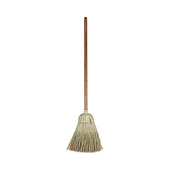 Boardwalk Corn/Fiber Brooms, Corn/Synthetic Fiber Bristles, 60" Overall Length, Gray/Natural, 6/Carton (BWKBR10002)