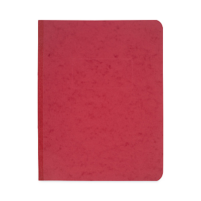 ACCO Pressboard Report Cover with Tyvek Reinforced Hinge, Two-Piece Prong Fastener, 3" Capacity, 8.5 x 11, Red/Red (25978)