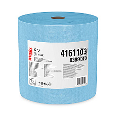 WypAll X70 Cloths, Jumbo Roll, 12.4 x 12.2, Blue, 870/Roll (41611)