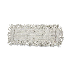 Boardwalk Disposable Cut End Dust Mop Head, Cotton/Synthetic, 24w x 5d, White (BWK1624)