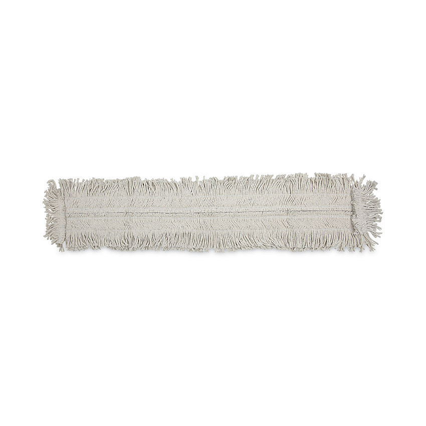 Boardwalk Mop Head, Dust, Disposable, Cotton/Synthetic Fibers, 48 x 5, White (BWK1648)