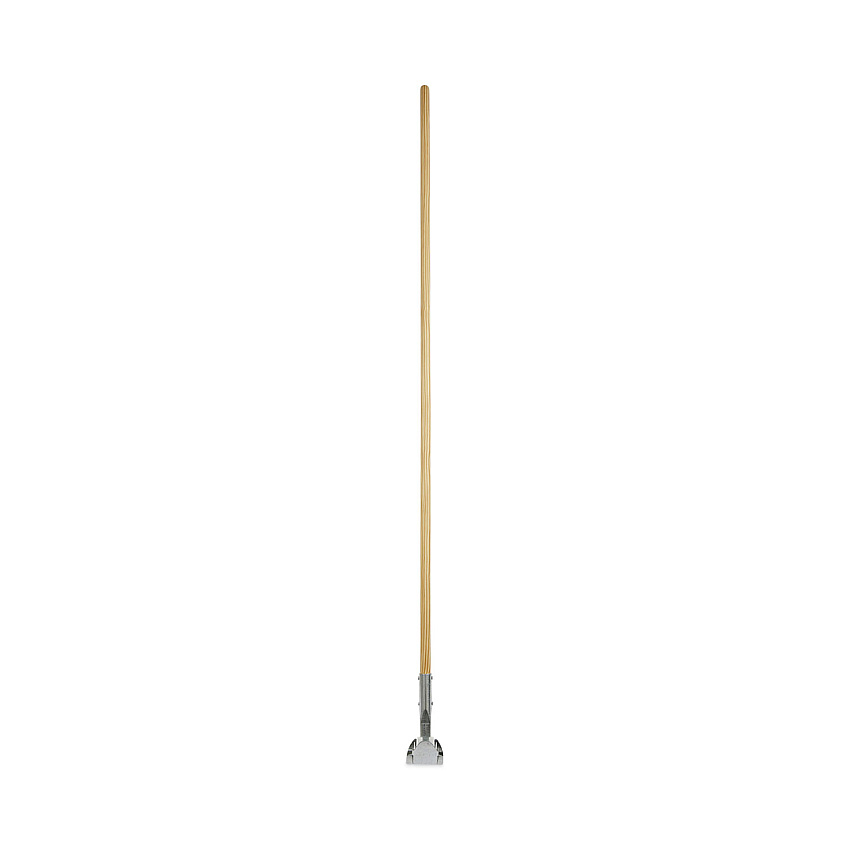 Boardwalk Clip-On Dust Mop Handle, Lacquered Wood, Swivel Head, 1" dia x 60", Natural (BWK1490)
