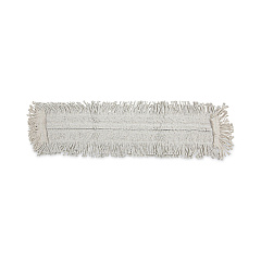 Boardwalk Disposable Dust Mop Head w/Sewn Center Fringe, Cotton/Synthetic, 36w x 5d, White (BWK1636)