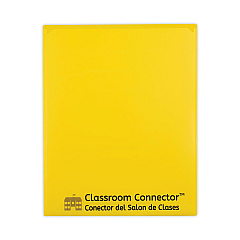 C-Line Classroom Connector Folders, 11 x 8.5, Yellow, 25/Box (32006)
