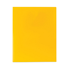 C-Line Two-Pocket Heavyweight Poly Portfolio Folder, 11 x 8.5, Yellow, 25/Box (33956BX)