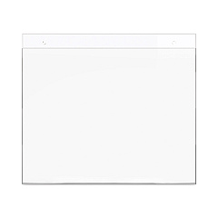 Deflecto Classic Image Wall-Mount Sign Holder, Landscape, 11 x 8.5, Clear (68301)