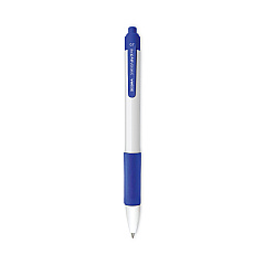 Zebra Sarasa Dry X20+ Gel Pen, Retractable, Fine 0.7 mm, Blue Ink, White Barrel, Dozen (41620)